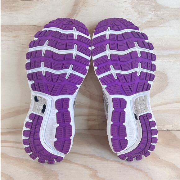 Brooks - Ghost 12 - Running Shoes - White/Purple - Women's - 8.5(B) -1203051B186 - Picture 8 of 9